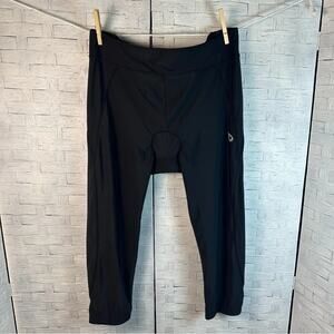 Baleaf Bike Cycling Spin 3D Padded Black Capri Pants jogger pocket plus size